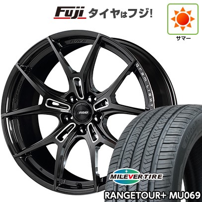 【新品国産車用5穴114.3】 夏タイヤ ホイール4本セット 235/40R19 ミレバー レンジツアープラスMU069（限定） RAYS レイズ グラムライツ 57FXZ 8J 19インチ(送料無料)