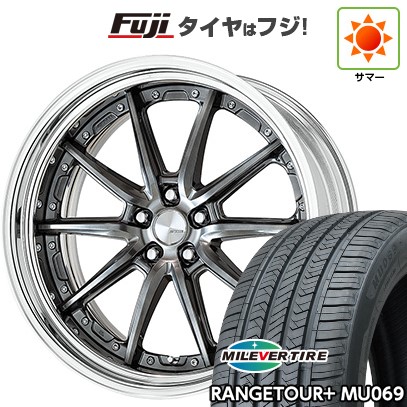 【新品国産車用5穴114.3】 夏タイヤ ホイール4本セット 245/35R21 ミレバー レンジツアープラスMU069（限定） WORK ワーク ランベック LS10 9J 21インチ(送料無料)