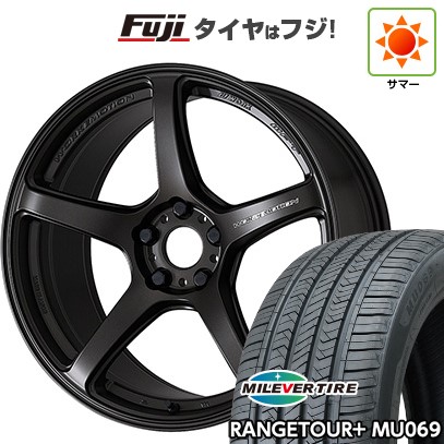 【新品国産車用5穴114.3】 夏タイヤ ホイール4本セット 225/65R17 ミレバー レンジツアープラスMU069(限定) WORK ワーク エモーション T5R 7J 17インチ(送料無料)|フジコーポレーション
