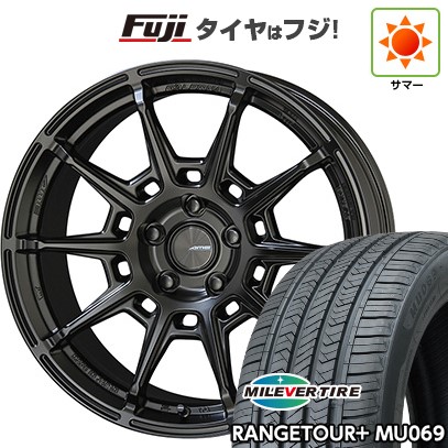【新品国産車用5穴114.3】 夏タイヤ ホイール4本セット 235/50R18 ミレバー レンジツアープラスMU069（限定） 共豊 ガレルナ レフィーノ 8J 18インチ(送料無料)