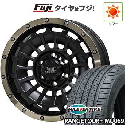 【新品】プラド/ハイラックス 夏タイヤ ホイール4本セット 265/65R17 ミレバー レンジツアープラスMU069（限定） ホットスタッフ バークレイハードロック ローガン 8J 17インチ(送料無料)｜フジコーポレーション