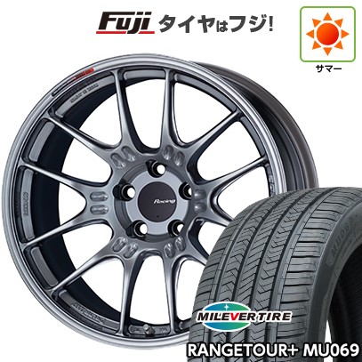 【新品国産車用5穴114.3】 夏タイヤ ホイール4本セット 235/55R19 ミレバー レンジツアープラスMU069（限定） ENKEI エンケイ Racing GTC02 8.5J 19インチ(送料無料)