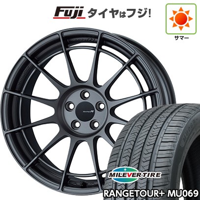 【新品国産車用5穴114.3】 夏タイヤ ホイール4本セット 235/60R18 ミレバー レンジツアープラスMU069（限定） ENKEI エンケイ Racing Revolution NT03 RR 8J 18インチ(送料無料)