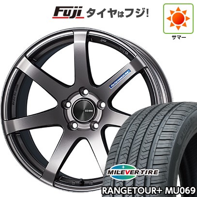 【新品国産車用5穴114.3】 夏タイヤ ホイール4本セット 235/60R18 ミレバー レンジツアープラスMU069（限定） ENKEI エンケイ PerformanceLine PF07 7.5J 18インチ(送料無料)