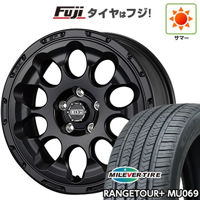 【新品国産車用5穴114.3】 夏タイヤ ホイール4本セット 225/65R17 ミレバー レンジツアープラスMU069(限定) コーセイ ボトムガルシア クロノ 7J 17インチ(送料無料)|フジコーポレーション