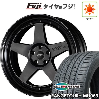 【新品国産車用5穴114.3】 夏タイヤ ホイール4本セット 245/35R21 ミレバー レンジツアープラスMU069（限定） ギャルソン ディープレーシング 9J 21インチ(送料無料)
