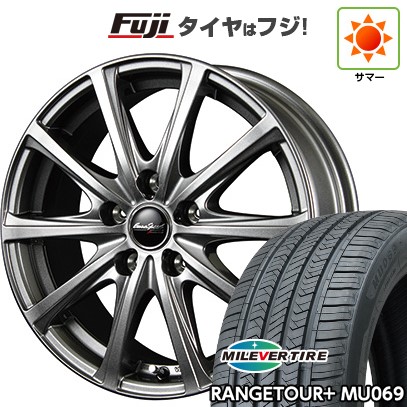【新品国産車用5穴114.3】 夏タイヤ ホイール4本セット 235/60R18 ミレバー レンジツアープラスMU069（限定） MID WHEELS V25 メタリックグレー 7.5J 18インチ(送料無料)