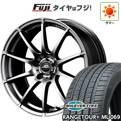 【新品国産車用5穴114.3】 夏タイヤ ホイール4本セット 235/60R18 ミレバー レンジツアープラスMU069（限定） MID WHEELS スタッグ メタリックグレー 8J 18インチ(送料無料)