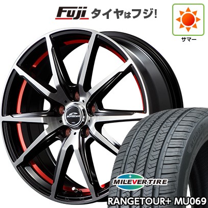 【新品国産車用5穴114.3】 夏タイヤ ホイール4本セット 235/60R18 ミレバー レンジツアープラスMU069（限定） MID WHEELS RX-02 8J 18インチ(送料無料)