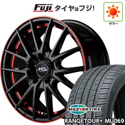 【新品国産車用5穴114.3】 夏タイヤ ホイール4本セット 225/65R17 ミレバー レンジツアープラスMU069(限定) MID WHEELS RX27 7J 17インチ(送料無料)