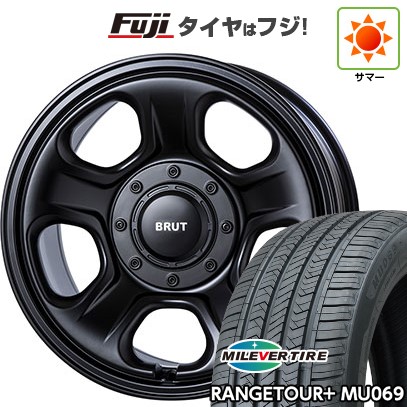 【新品】プラド/ハイラックス 夏タイヤ ホイール4本セット 265/65R17 ミレバー レンジツアープラスMU069（限定） トライスター BRUT BR-33 8J 17インチ(送料無料)