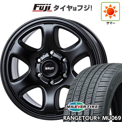 【新品】プラド/ハイラックス 夏タイヤ ホイール4本セット 265/65R17 ミレバー レンジツアープラスMU069（限定） トライスター BRUT BR-44 7.5J 17インチ(送料無料)