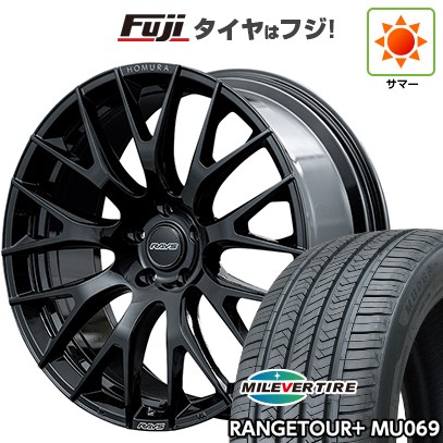 【新品国産車用5穴114.3】 夏タイヤ ホイール4本セット 245/35R21 ミレバー レンジツアープラスMU069（限定） RAYS レイズ ホムラ 2X9R 9J 21インチ(送料無料)