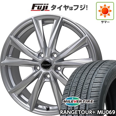 【新品国産車用5穴114.3】 夏タイヤ ホイール4本セット 225/65R17 ミレバー レンジツアープラスMU069(限定) ホットスタッフ エクスターST 7J 17インチ(送料無料)