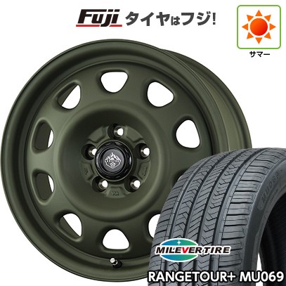 【新品国産車用5穴114.3】 夏タイヤ ホイール4本セット 225/65R17 ミレバー レンジツアープラスMU069(限定) トピー ランドフット SWZ 数量限定 7J 17インチ(送料無料)