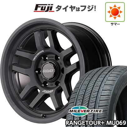 【新品】プラド/ハイラックス 夏タイヤ ホイール4本セット 265/65R17 ミレバー レンジツアープラスMU069（限定） RAYS レイズ デイトナ D325 8J 17インチ(送料無料)｜フジコーポレーション