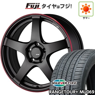 【新品国産車用5穴114.3】 夏タイヤ ホイール4本セット 225/65R17 ミレバー レンジツアープラスMU069(限定) SSR GT GTV01 17インチ(送料無料)