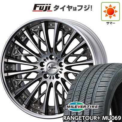 【新品】40系アルファード/ヴェルファイア用 夏タイヤ ホイール4本セット 245/45R20 ミレバー レンジツアープラスMU069（限定） WEDS ウェッズ クレンツェ シュリット 8.5J 20インチ(送料無料)