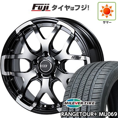 【新品国産車用5穴114.3】 夏タイヤ ホイール4本セット 225/65R17 ミレバー レンジツアープラスMU069(限定) SSR ディバイド ZS 7J 17インチ(送料無料)