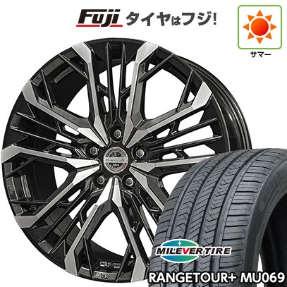 【新品国産車用5穴114.3】 夏タイヤ ホイール4本セット 235/60R18 ミレバー レンジツアープラスMU069（限定） 共豊 シュタイナー LGX 7.5J 18インチ(送料無料)