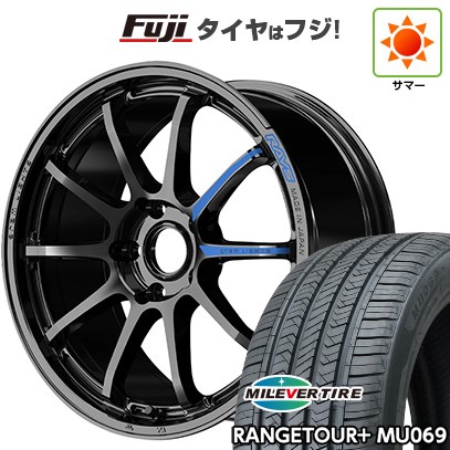 【新品国産車用5穴114.3】 夏タイヤ ホイール4本セット 225/65R17 ミレバー レンジツアープラスMU069(限定) RAYS レイズ グラムライツ 57NR SPEC-M 7J 17インチ(送料無料)|フジコーポレーション