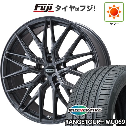【新品】40系アルファード/ヴェルファイア用 夏タイヤ ホイール4本セット 245/45R20 ミレバー レンジツアープラスMU069（限定） プレミックス MER XMESH ディープグレー 8.5J 20インチ(送料無料)