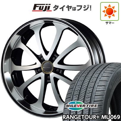 【新品国産車用5穴114.3】 夏タイヤ ホイール4本セット 235/55R19 ミレバー レンジツアープラスMU069（限定） エムズスピード ジュノウ バベル 8J 19インチ(送料無料)