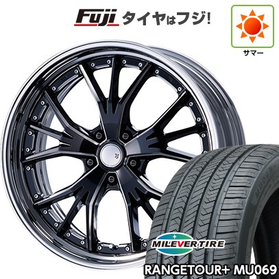 【新品国産車用5穴114.3】 夏タイヤ ホイール4本セット 235/55R19 ミレバー レンジツアープラスMU069（限定） エムズスピード JJランチャ 8.5J 19インチ(送料無料)