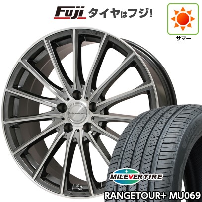 【新品国産車用5穴100】 夏タイヤ ホイール4本セット 225/55R18 ミレバー レンジツアープラスMU069（限定） レアマイスター LM-S FS15 (ガンメタポリッシュ) 7.5J 18インチ(送料無料)