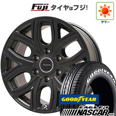 【新品】キャラバン 夏タイヤ ホイール4本セット 215/60R17 109/107R グッドイヤー イーグル ナンバーワン ナスカー プラス プレミックス 飛車(マットブラック) 6.5J 17インチ(送料無料)
