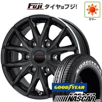 【新品】キャラバン 夏タイヤ ホイール4本セット 215/65R16 109/107R グッドイヤー イーグル ナンバーワン ナスカー プラス プレミックス HC2x6(ブラックリムポリッシュ) 16インチ(送料無料) サマータイヤ