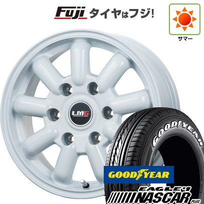 【新品】キャラバン 夏タイヤ ホイール4本セット 215/60R17 109/107R グッドイヤー イーグル ナンバーワン ナスカー プラス レアマイスター LMG MOS-9(ホワイト) 6.5J 17インチ(送料無料)