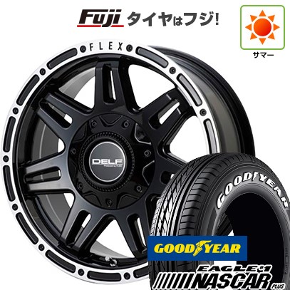 【新品】ハイエース200系 夏タイヤ ホイール4本セット 215/65R16 109/107R グッドイヤー イーグル ナンバーワン ナスカー プラス フレックス デルフ ゼロフォー DF-04 6.5J 16インチ(送料無料)