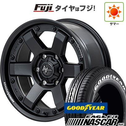 【新品】ハイエース200系 夏タイヤ ホイール4本セット 195/80R15 107/105N グッドイヤー イーグル ナンバーワン ナスカー プラス MID WHEELS NITRO POWER M6 カービン 6J 15インチ(送料無料)｜フジコーポレーション