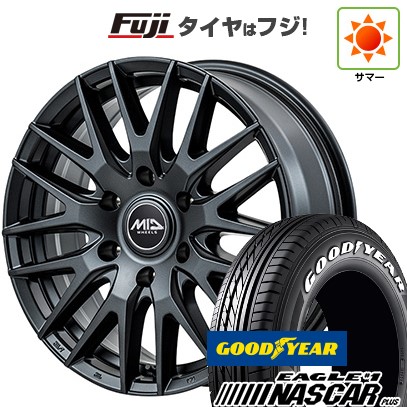 【新品】ハイエース200系 夏タイヤ ホイール4本セット 215/60R17 109/107R グッドイヤー イーグル ナンバーワン ナスカー プラス MID WHEELS MID EXCLUSIVE 029F 6.5J 17インチ(送料無料)｜フジコーポレーション
