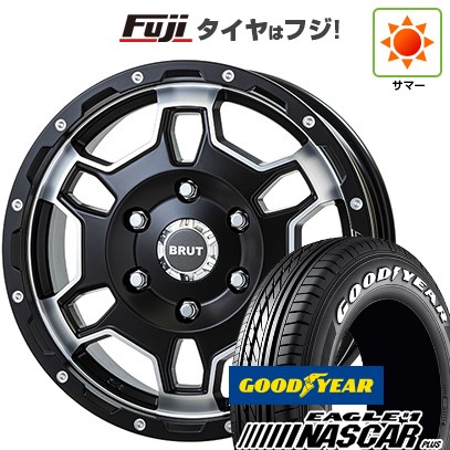 【新品】ハイエース200系 夏タイヤ ホイール4本セット 215/65R16 109/107R グッドイヤー イーグル ナンバーワン ナスカー プラス トライスター BRUT BR-66 6.5J 16インチ(送料無料) 106,755円