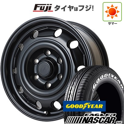 【新品】ハイエース200系 夏タイヤ ホイール4本セット 215/65R16 109/107R グッドイヤー イーグル ナンバーワン ナスカー プラス フレックス Paw 6.5J 16インチ(送料無料)|フジコーポレーション