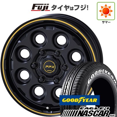 【新品】ハイエース200系 夏タイヤ ホイール4本セット 215/65R16 109/107R グッドイヤー イーグル ナンバーワン ナスカー プラス 共豊 PPX ミルエイト 6.5J 16インチ(送料無料)