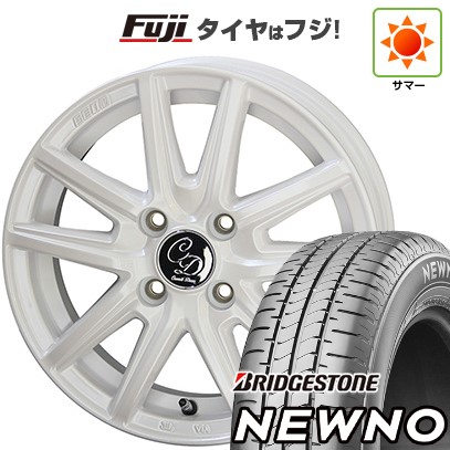【新品 軽自動車】N-BOX タント スペーシア 夏タイヤ ホイール4本セット 155/65R14 ブリヂストン ニューノ(限定) 共豊 デコル カヌレ 14インチ(送料無料) サマータイヤ｜フジコーポレーション