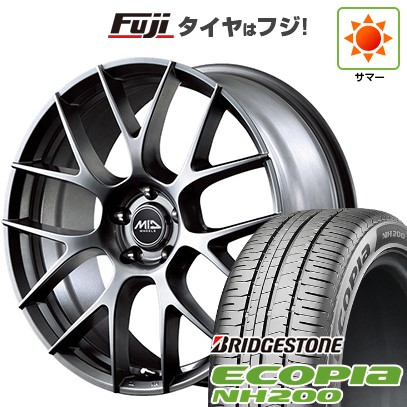 【新品】60系プリウス 夏タイヤ ホイール4本セット 195/50R19 ブリヂストン エコピア NH200 MID WHEELS レフィナーダ モーション3 トヨタ・レクサス車専用 7J 19インチ(送料無料)｜フジコーポレーション