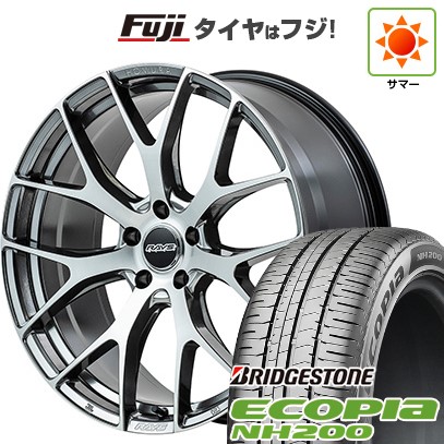 【新品】60系プリウス 夏タイヤ ホイール4本セット 195/50R19 ブリヂストン エコピア NH200 RAYS レイズ ホムラ 2X7FT 7J 19インチ(送料無料)