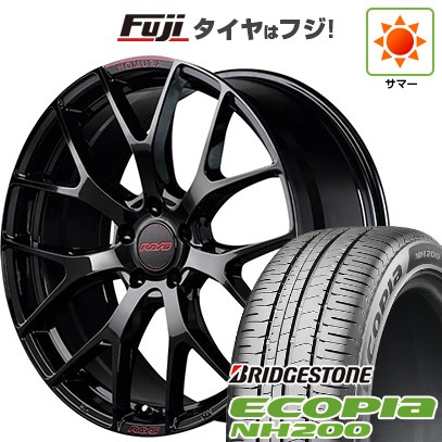 【新品】60系プリウス 夏タイヤ ホイール4本セット 195/50R19 ブリヂストン エコピア NH200 RAYS レイズ ホムラ 2X7FT SPEC-M 7J 19インチ(送料無料)