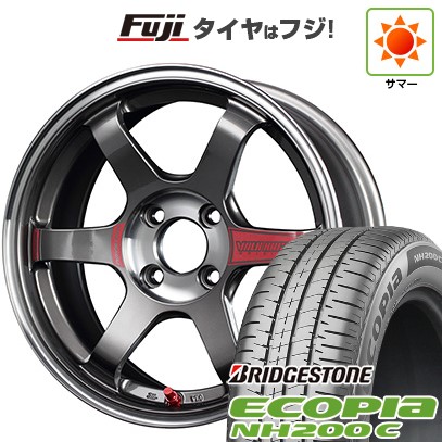 【新品 軽自動車】N-BOX タント スペーシア 夏タイヤ ホイール4本セット 165/55R15 ブリヂストン エコピア NH200 C RAYS レイズ ボルクレーシング TE37 ソニック SL 5J 15インチ(送料無料)｜フジコーポレーション