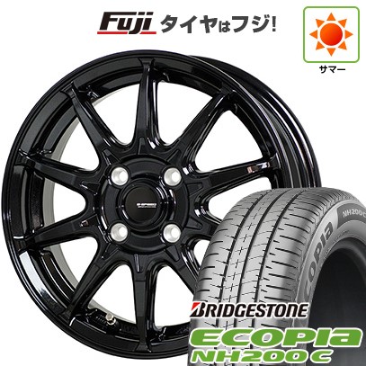 【新品 軽自動車】N-BOX タント スペーシア 夏タイヤ ホイール4本セット 165/55R15 ブリヂストン エコピア NH200 C ホットスタッフ ジースピード G-05 4.5J 15インチ(送料無料)|フジコーポレーション