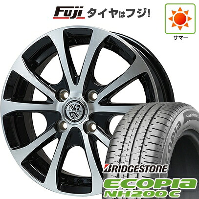 【新品 軽自動車】N-BOX タント スペーシア 夏タイヤ ホイール4本セット 165/55R15 ブリヂストン エコピア NH200 C ビッグウエイ TRG-バーン XPII 4.5J 15インチ(送料無料)