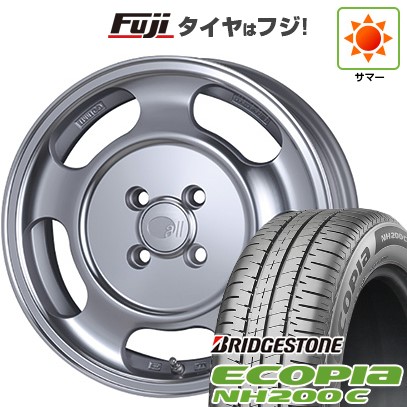 【新品 軽自動車】N-BOX タント スペーシア 夏タイヤ ホイール4本セット 165/55R15 ブリヂストン エコピア NH200 C ENKEI エンケイ all オールセブンティーン 5J 15インチ(送料無料)
