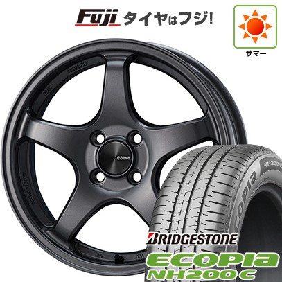 【新品 軽自動車】N-BOX タント スペーシア 夏タイヤ ホイール4本セット 165/55R15 ブリヂストン エコピア NH200 C ENKEI エンケイ PerformanceLine PF05 5J 15インチ(送料無料)