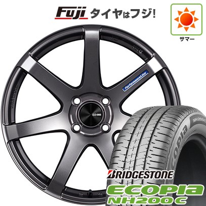 【新品 軽自動車】N-BOX タント スペーシア 夏タイヤ ホイール4本セット 165/55R15 ブリヂストン エコピア NH200 C ENKEI エンケイ PerformanceLine PF07 5J 15インチ(送料無料)
