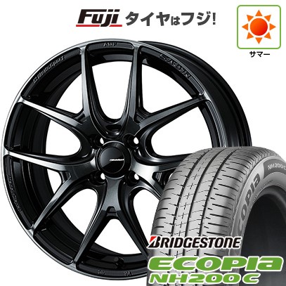 【新品 軽自動車】N-BOX タント スペーシア 夏タイヤ ホイール4本セット 165/55R15 ブリヂストン エコピア NH200 C WEDS ウェッズスポーツ SA-01R 5J 15インチ(送料無料)|フジコーポレーション