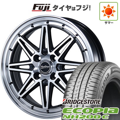 【新品 軽自動車】N-BOX タント スペーシア 夏タイヤ ホイール4本セット 165/55R15 ブリヂストン エコピア NH200 C ブレスト ビートステージ ES-C 4.5J 15インチ(送料無料)|フジコーポレーション